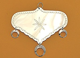 Pectoral:  "Cloud shaped" with crescent dangles, Style 2- 5" x 3 1/4"