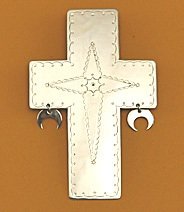 Pendant:  Cross with Dangles,  Style 2
