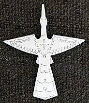 Pin:  Waterbaird Hat or Shirt Pin, 1 piece, Style 4, 3"