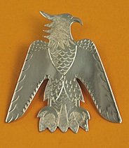 Tie Slide:  Full Length Eagle, Style 1, 3"