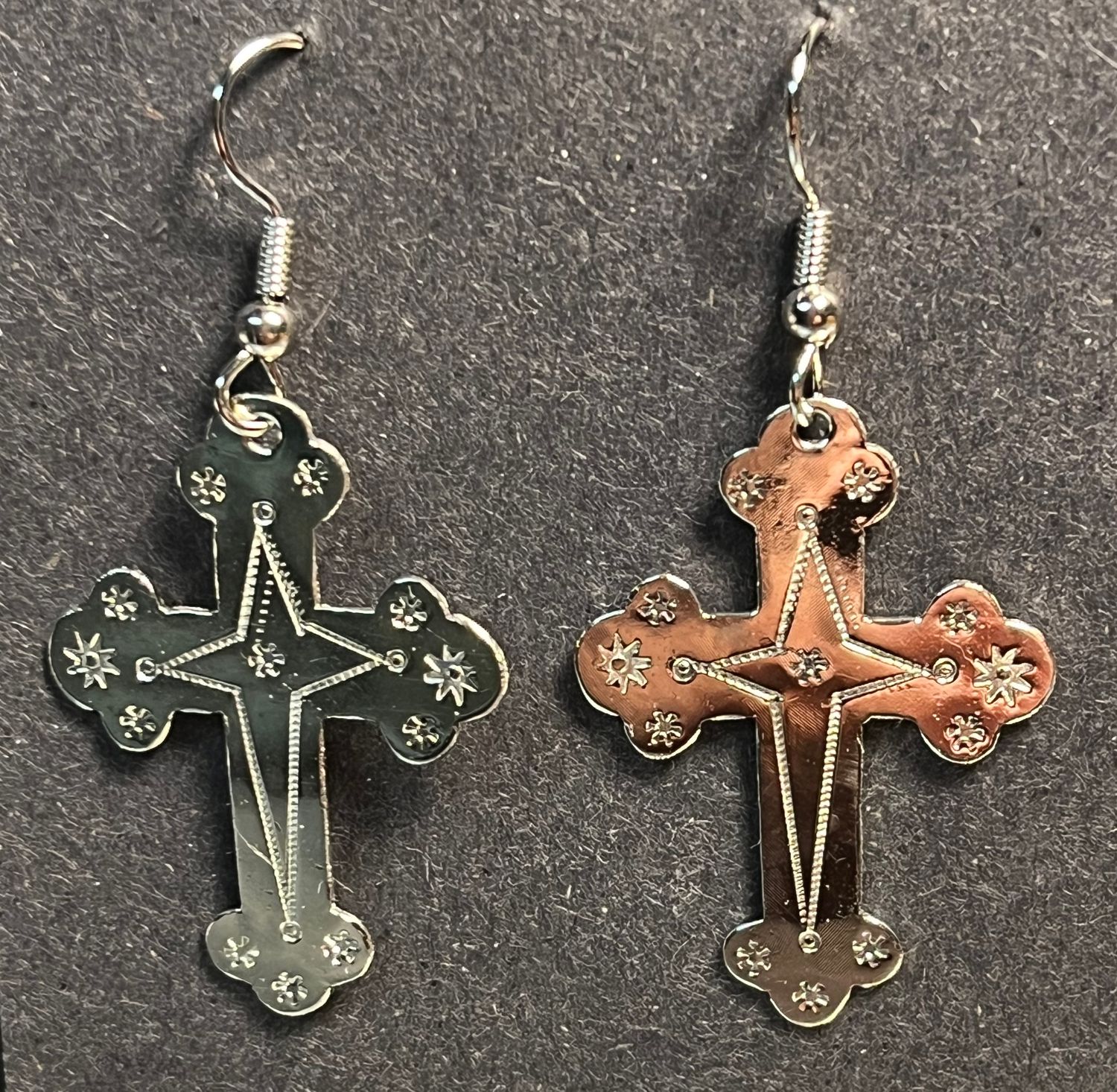 Earrings:  Lorraine Crosses