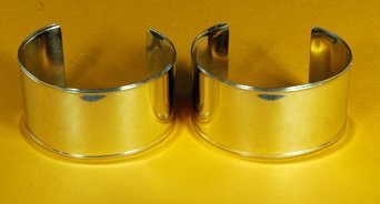 Bracelets 1 ½ Bracelets 1 ½" Wide, Plain, Raised Edges