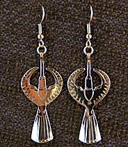 Earrings: Waterbird, 1-Piece, Medium 2 Earrings: Waterbird, 1-Piece, Medium 2"