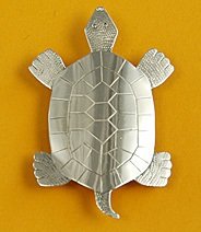 Tie Slide: Turtle, 3"