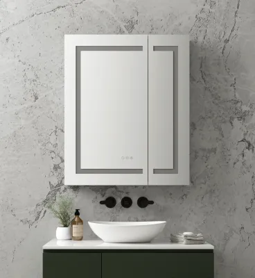 BrumaGlow - Dimmable Multifunctional Medicine Cabinet - 30&quot; x 36&quot;