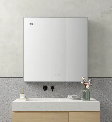 Infinity Light-Dimmable Multifunctional Medicine Cabinet - 36" x 36"