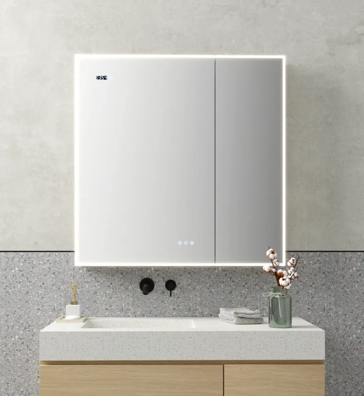 BrumaInfinity – LED Medicine Cabinet with Mirror | 36" x 36"