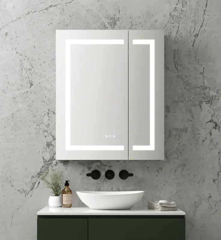 BrumaGlow – Lighted Medicine Cabinet with Mirror | 30" x 36"