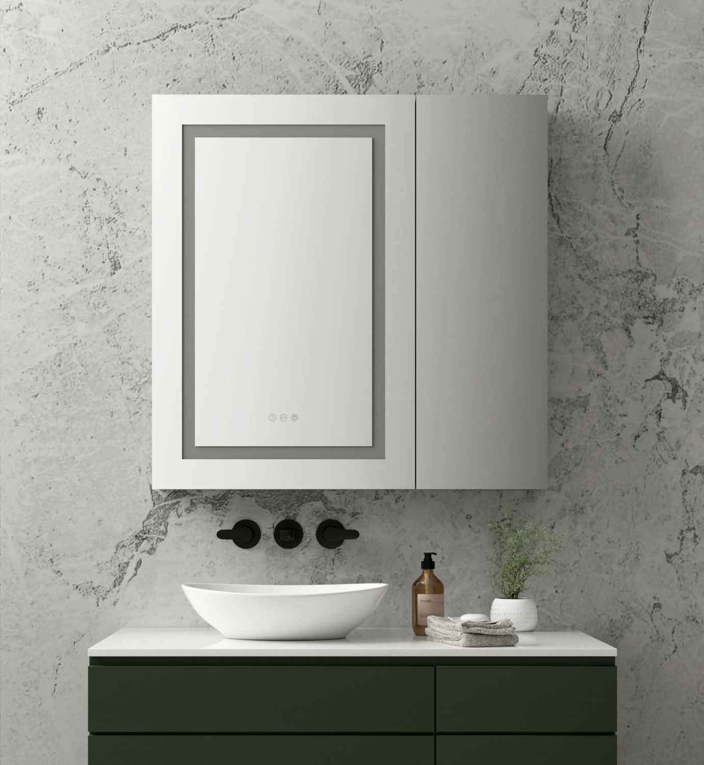 BrumaFusion - Dimmable Multifunctional Medicine Cabinet - 36" x 36" 24361236