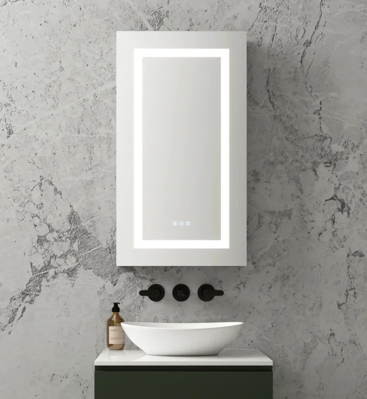 BrumaGlow – Lighted Medicine Cabinet with Mirror | 20" x 36"