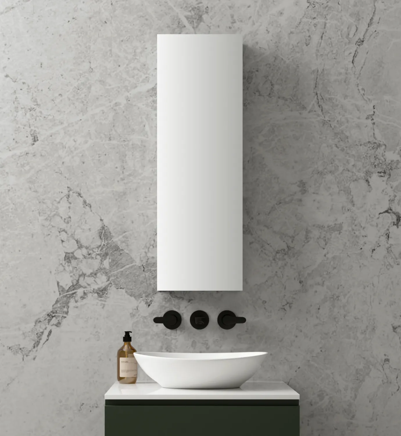 BrumaSmall - Connectable Medicine Cabinet - 12" x 36"- Right