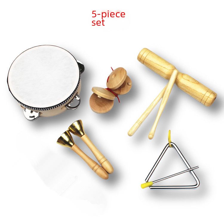 Wooden Orff Musical Instrument Set – Complete Percussion Teaching Aids for Kindergarten (Enhances Early Music Education)
