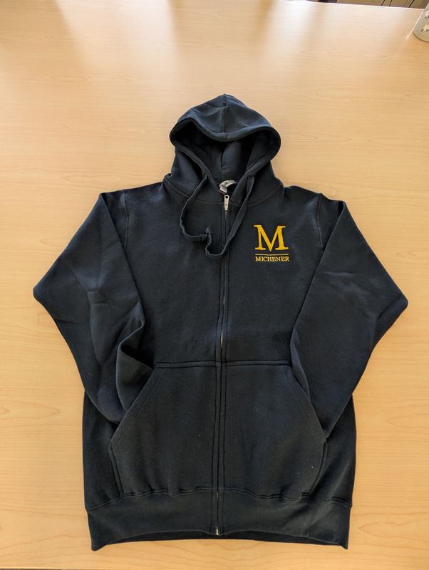 full zip hoodie - navy