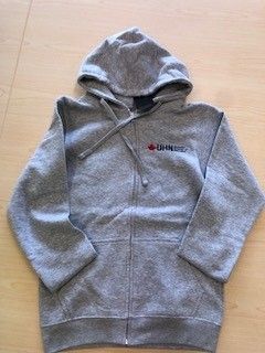 2025 full zip hoodie - light grey