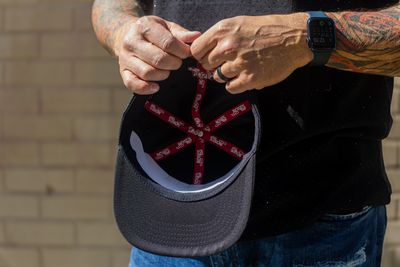 Red Signature Snapback Hat