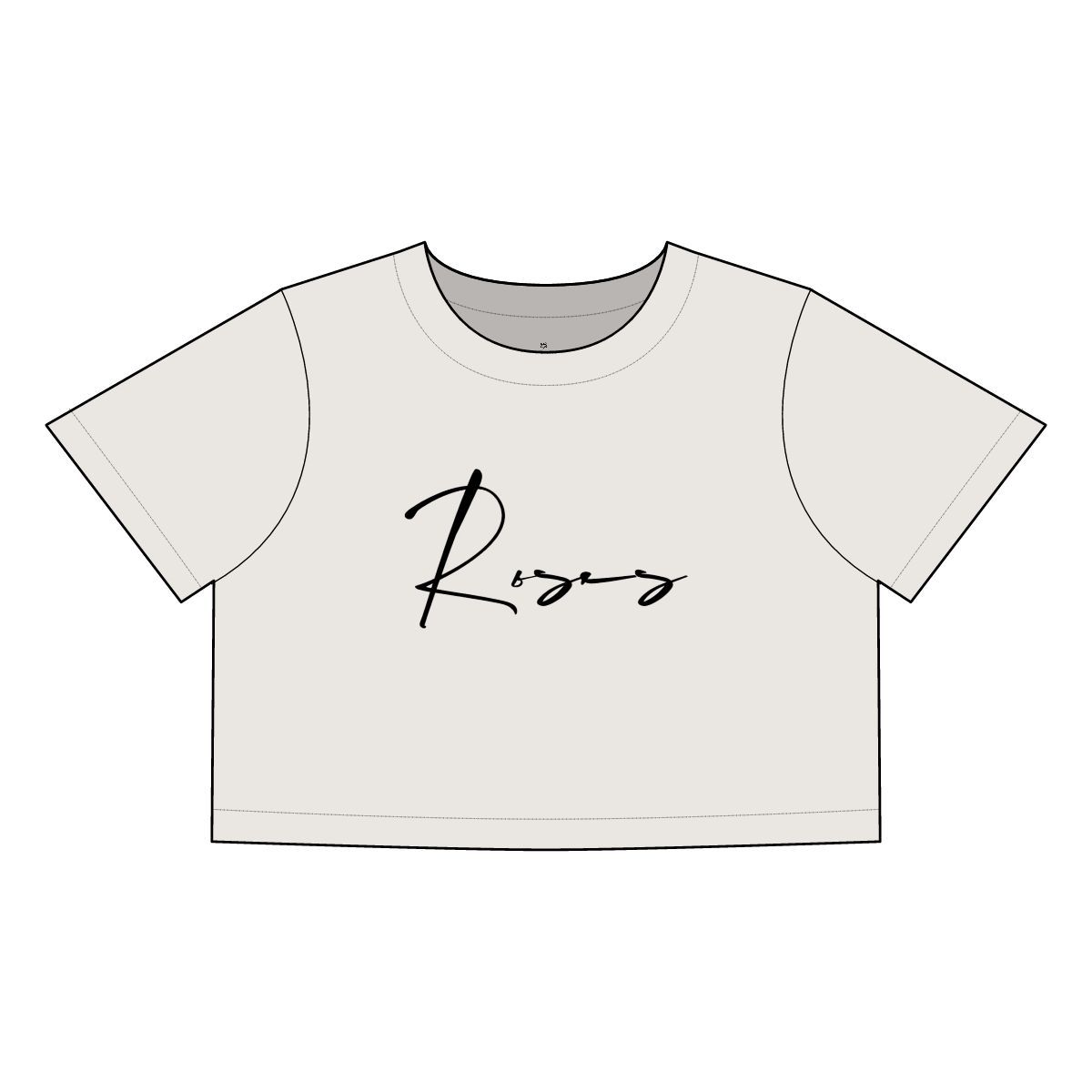 Women&#39;s Roses Crop Tee, AS Color colors: Faded Bone, Clothing sizes: XS