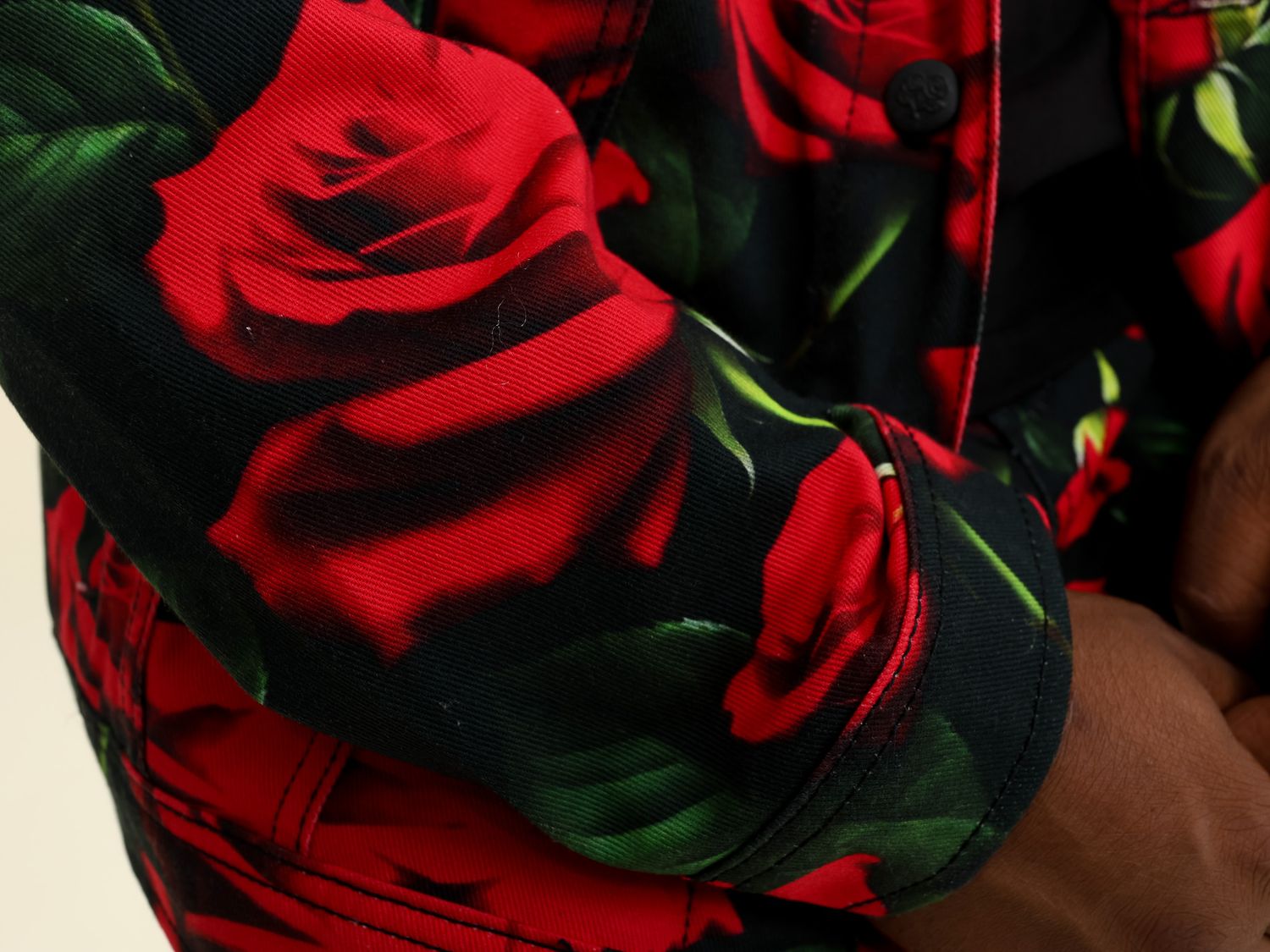 Roses All Over Demim Jacket