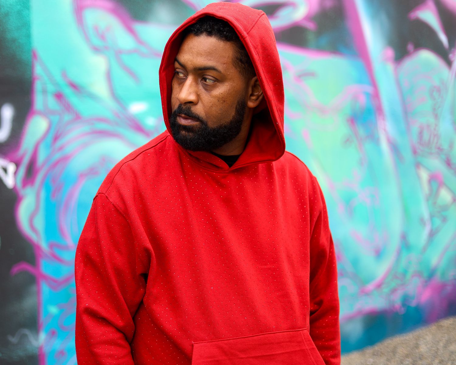 Red Rhinestone Hoodie