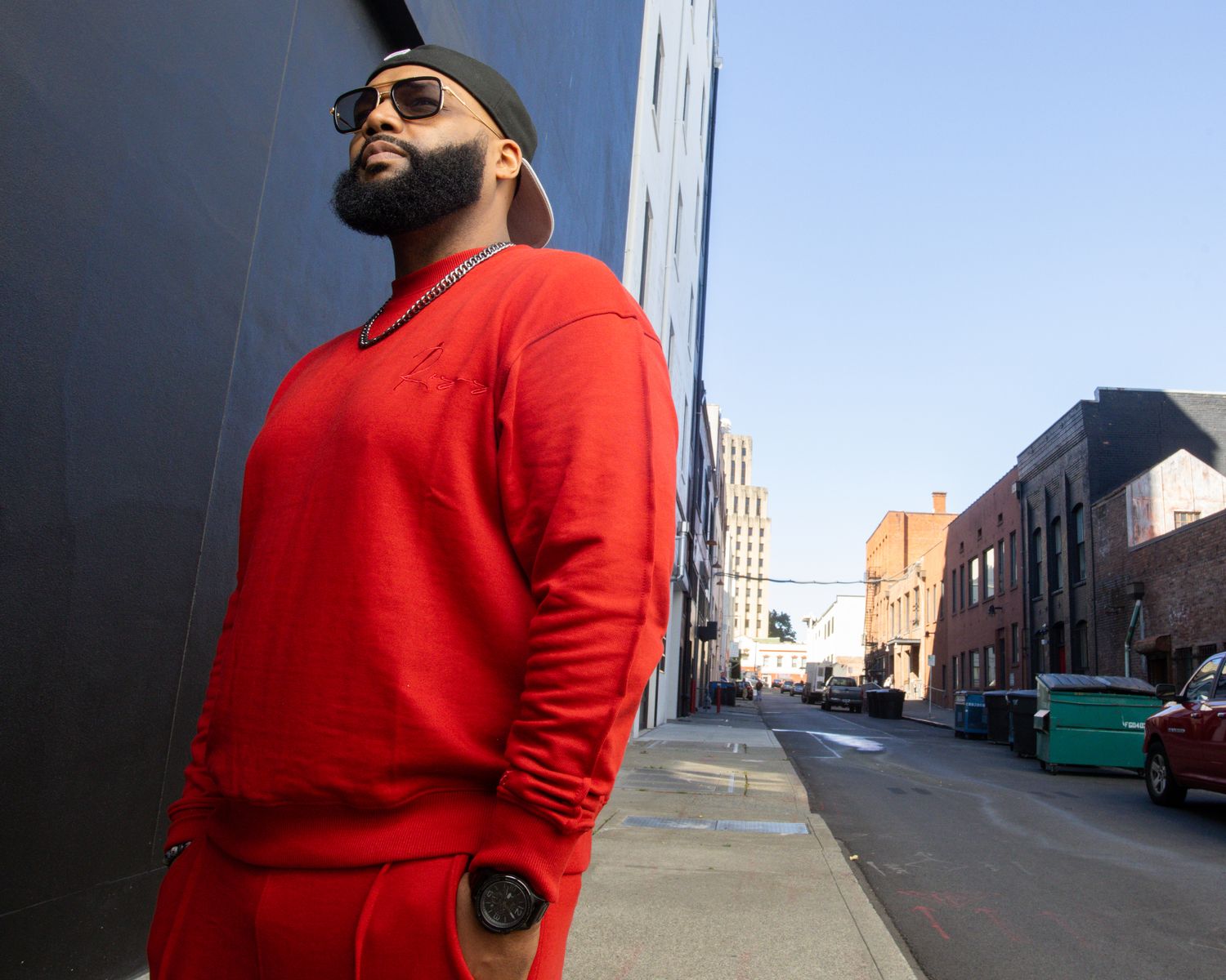 Roses Red Sweat Suit Set