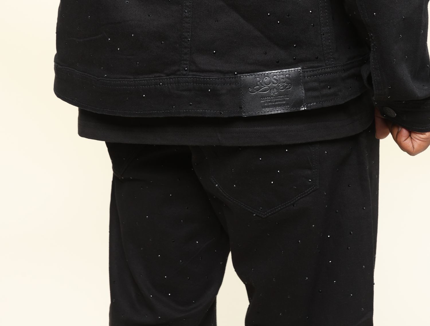 Roses Midnight Black Denim Pants