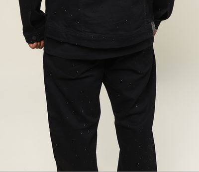 Roses Midnight Black Denim Pants