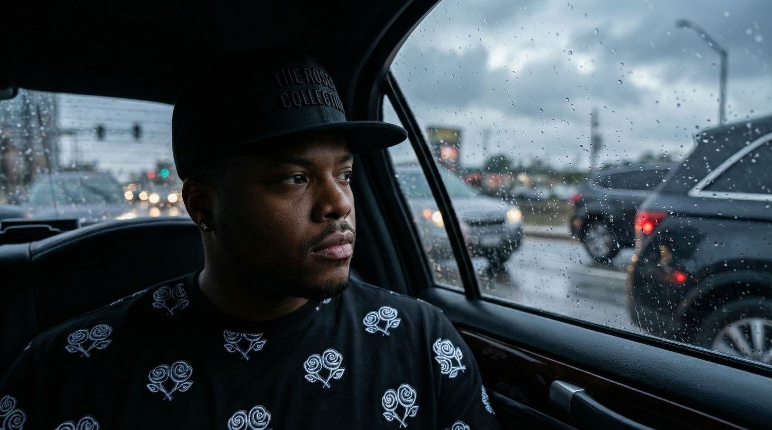 Roses Black Out Signature Snapback Hat