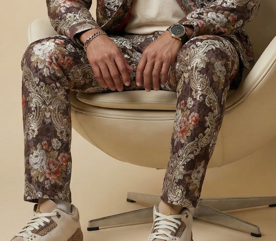 Roses Gold and Cinnamon Pants