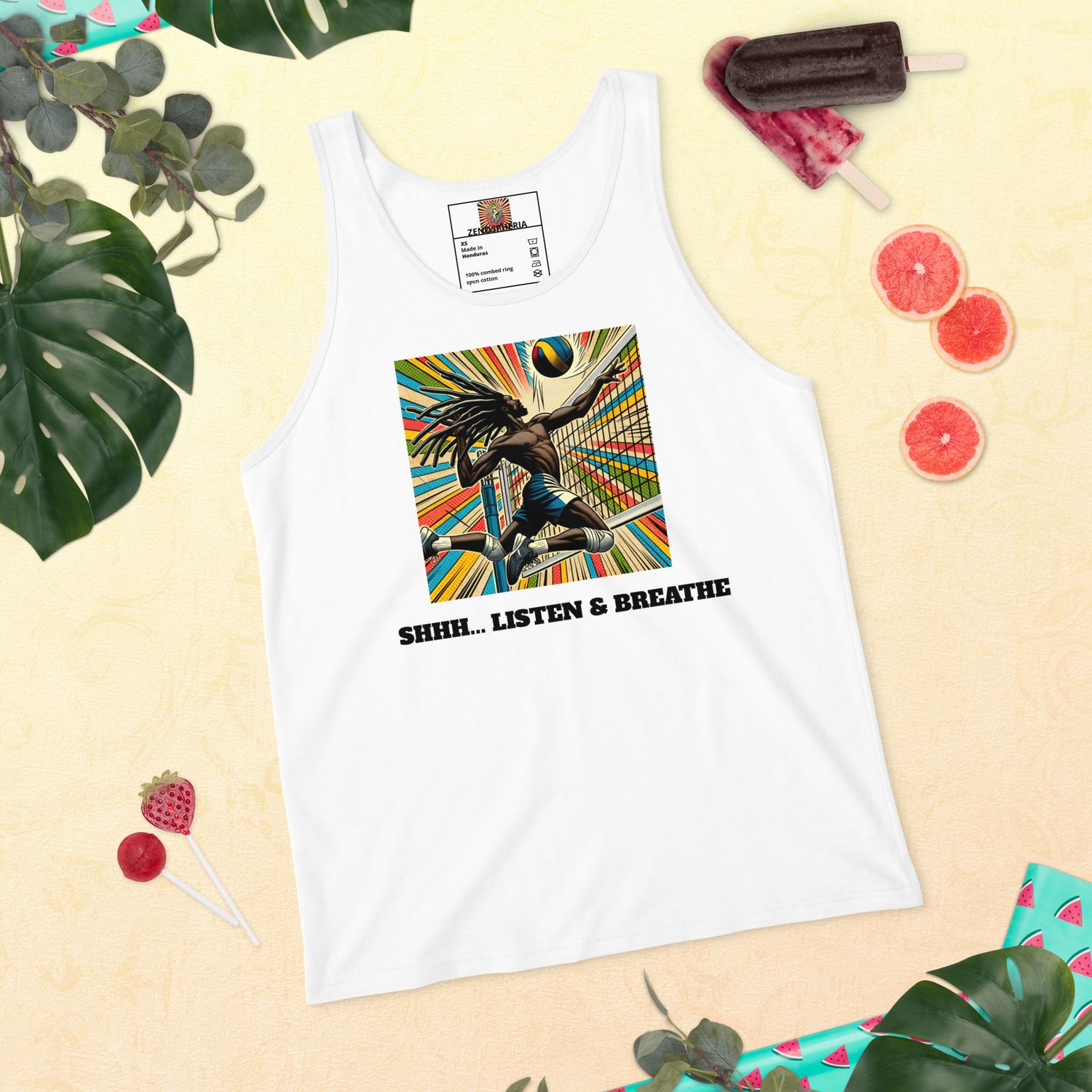A classic, staple tank top. A timeless classic intended for anyone looking for great quality and softness.

• 100% combed and ringspun cotton

• Tri-blends are 50% polyester/25% combed/25% ringspun cotton/rayon

• Fabric weight: 4.2 oz/yd² (142.40 g/m²), triblends: 3.8 oz/yd² (90.07 g/m²)

• 30 singles thread weight

• Side-seamed

• Blank product sourced from Nicaragua, Honduras, or the US

This product is made especially for you as soon as you place an order, which is why it takes us a bit longer to deliver it to you. Making products on demand instead of in bulk helps reduce overproduction, so thank you for making thoughtful purchasing decisions!

Due to the made-to-order manufacturing process of all the products in our shop, we are unable to accept returns or exchanges.

Please carefully check the size guides and item descriptions before placing your order! If you encounter an issue with your order or have any questions about our policies, feel free to send us a message.

Thank you for your understanding, and happy shopping!