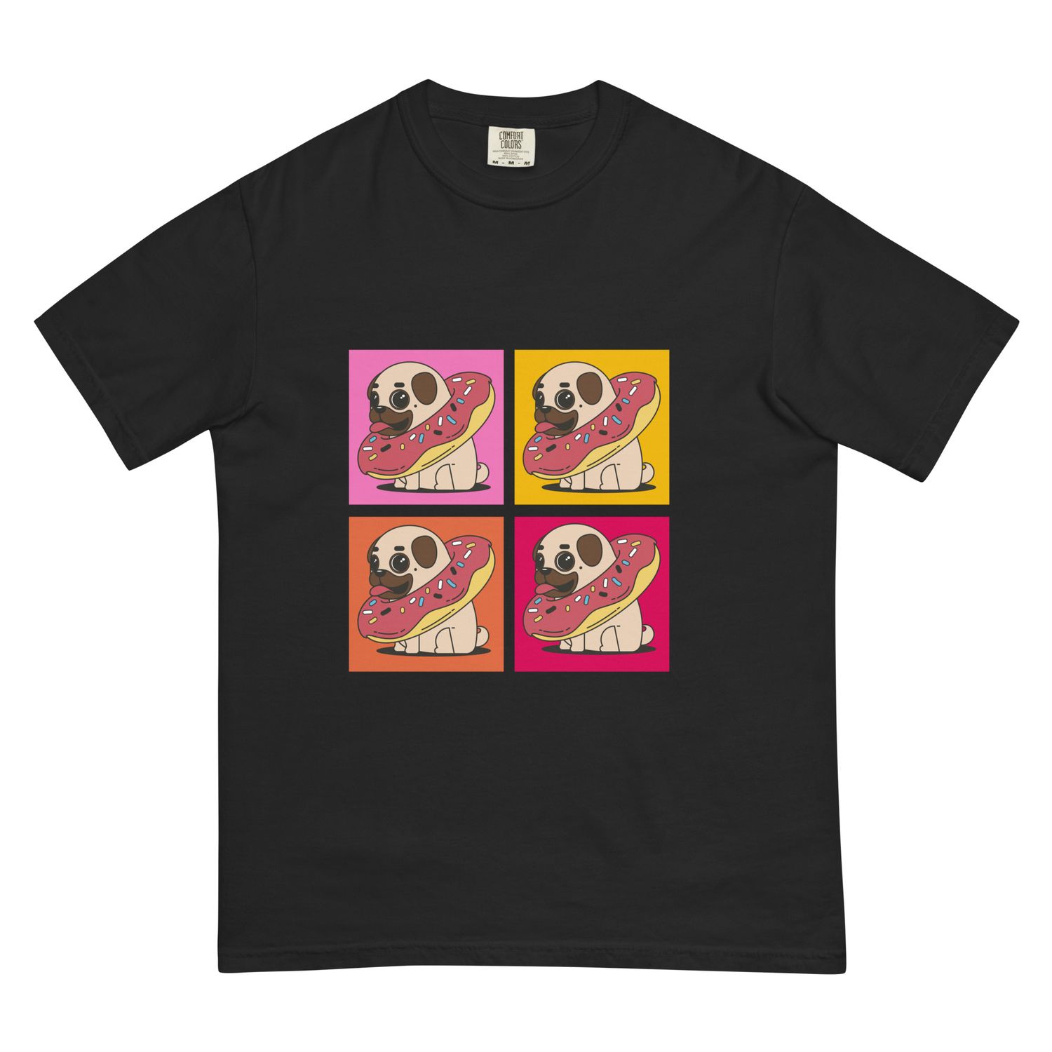 Pug Logo Unisex garment-dyed heavyweight t-shirt