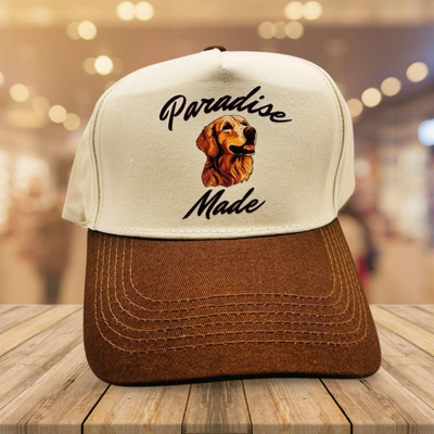 Paradise Made Golden Retriever Hat