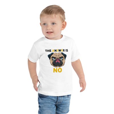 Pug Toddler Short Sleeve Tee