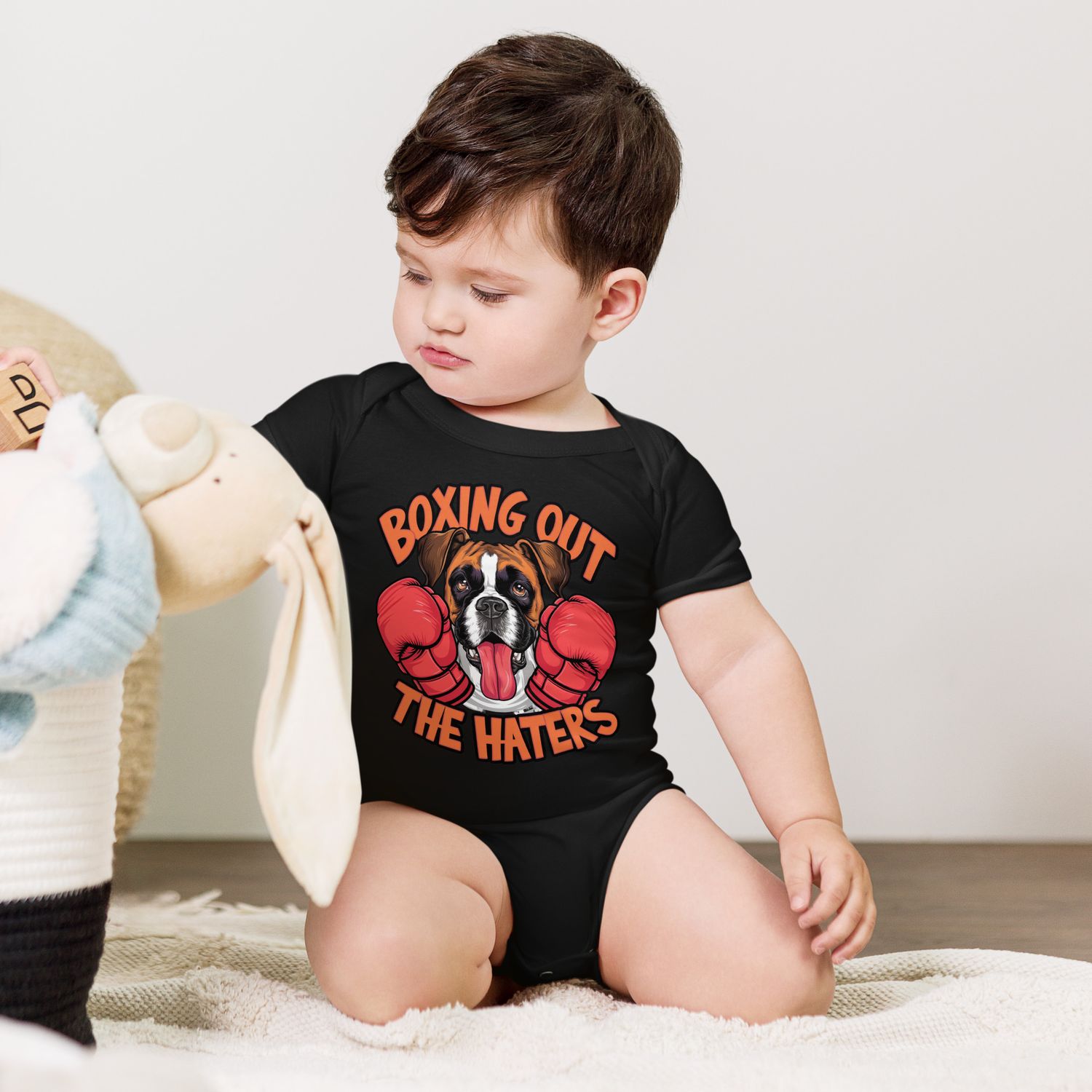 Boxer Baby short sleeve one piece