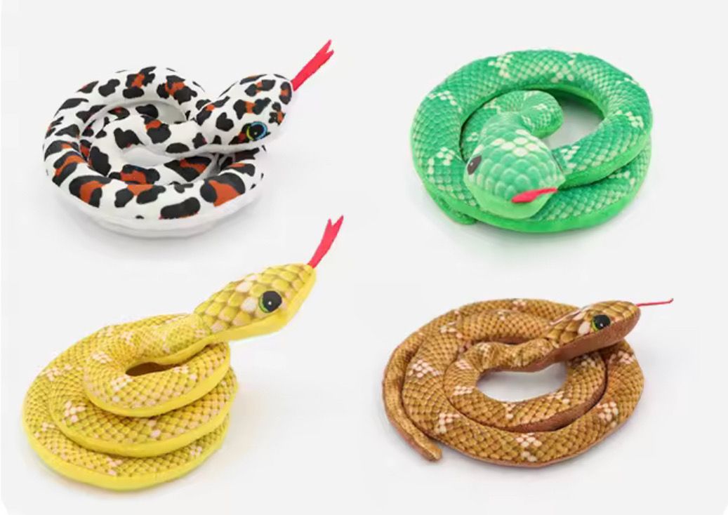 Plush Snake Toy (Curled)