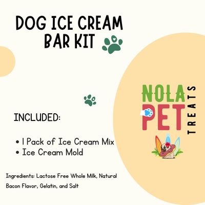 Dog Ice Cream Bar Kit