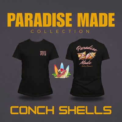 Conch Shell Paradise Made Graphic Tee Conch Shell Paradise Made Graphic Tee