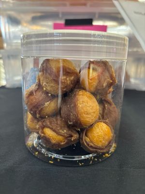 Duck Jerky Wrapped Egg Yolks