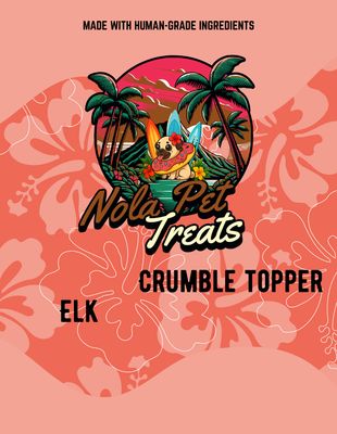 Elk Power Blend Crumble Topper – Grass Fed Elk Organ Blend for Dogs &amp; Cats
