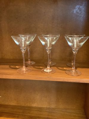 Set of Vintage Champagne Glasses Rose colour