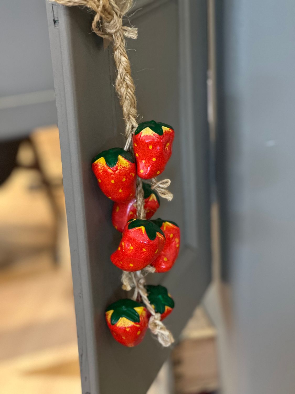 Koord met aardbeien