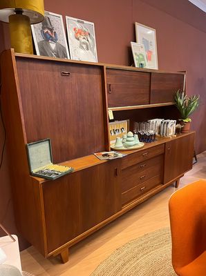 Vintage Deense Wandkast