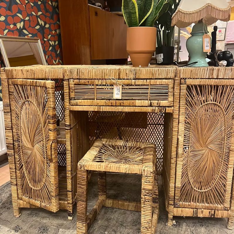 Vintage bureau ​met krukje