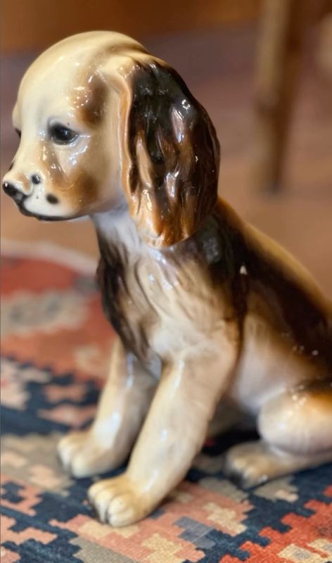 Vintage hondje keramiek