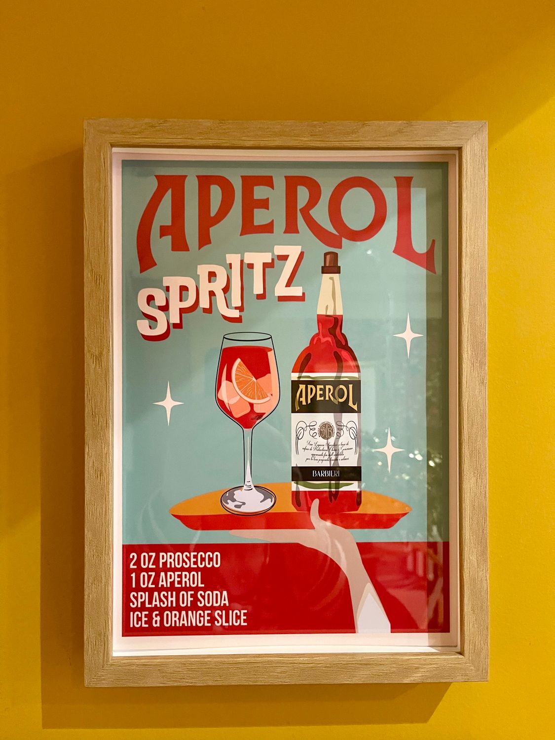 Aperol Spritz affiche in lijst