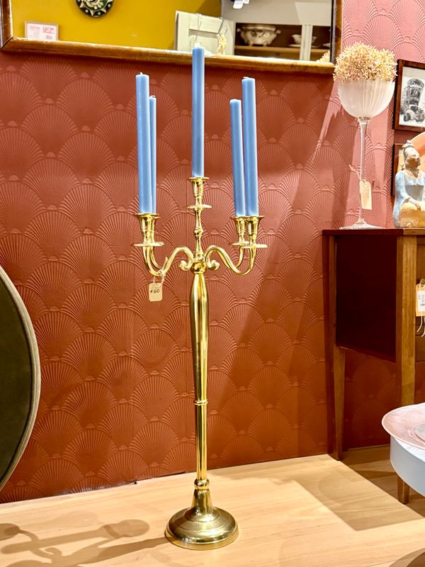 Goudkleurige 5-armige kandelaar