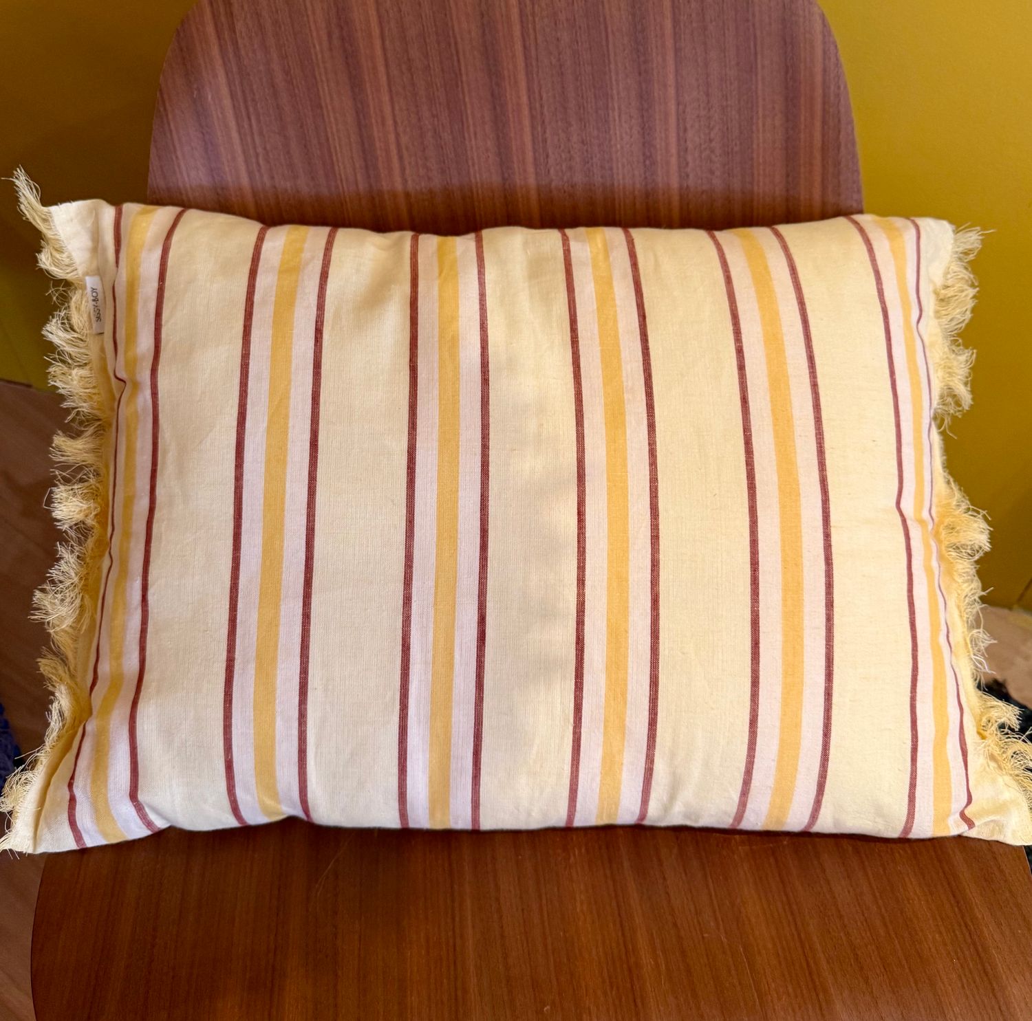 Sissy Boy kussens geel streep