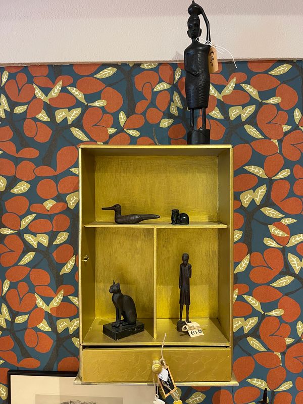 Hangkastje in goud kleur