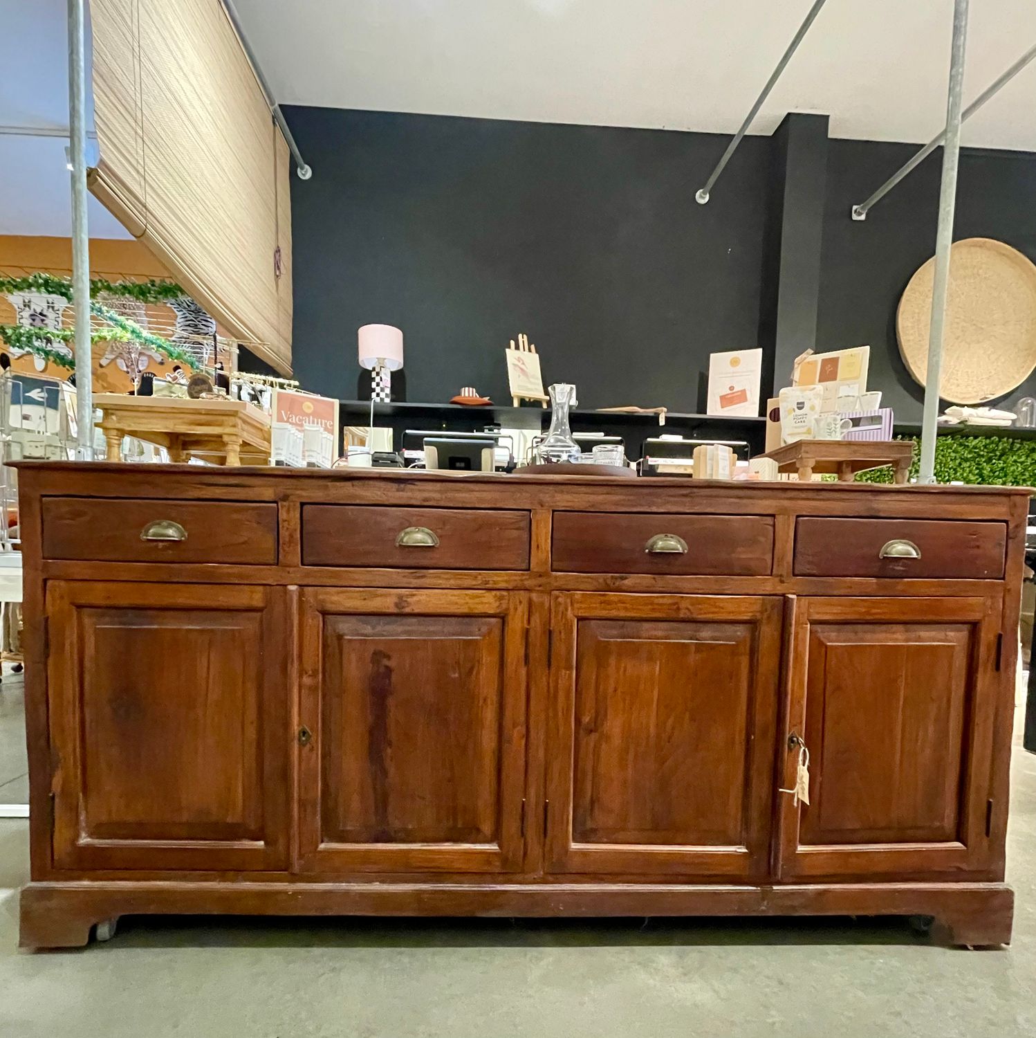Massief houten Toonbank / Dressoir 
