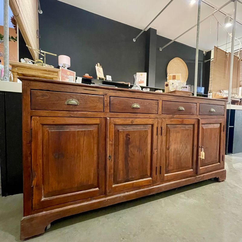 Massief houten Toonbank / Dressoir