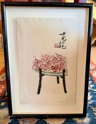 Paishih, aquarel, Japanse penseel-en inktschildering, zonder titel