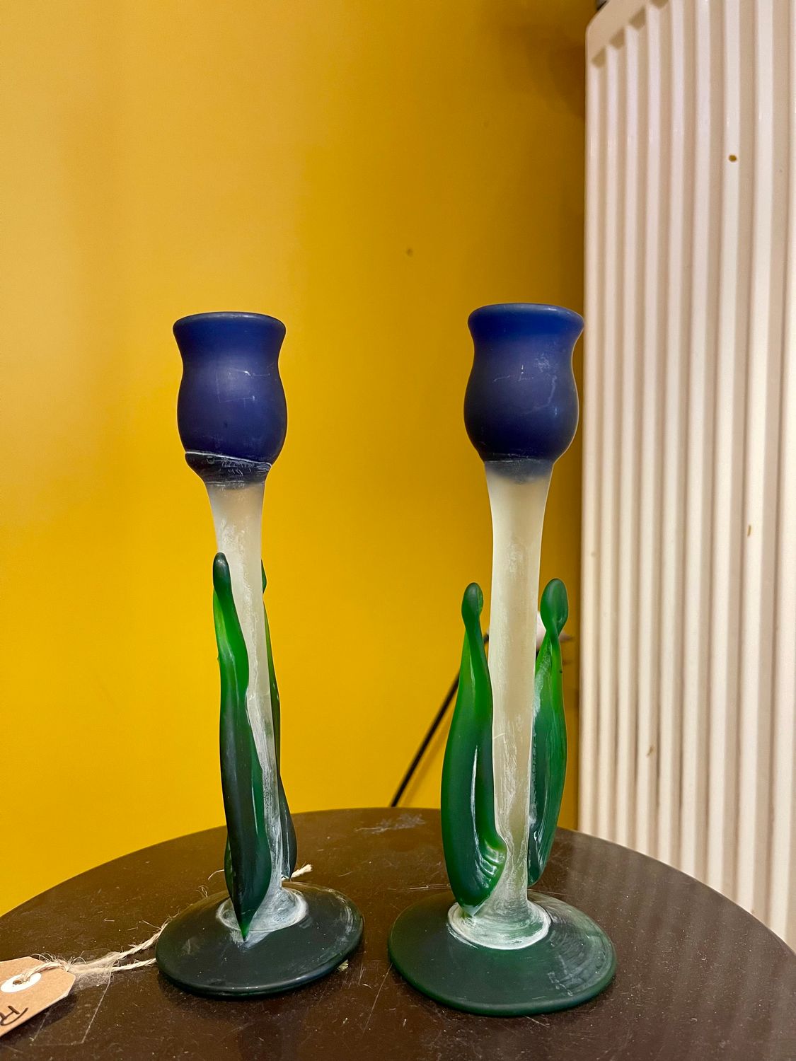 Kandelaren glas bloem 